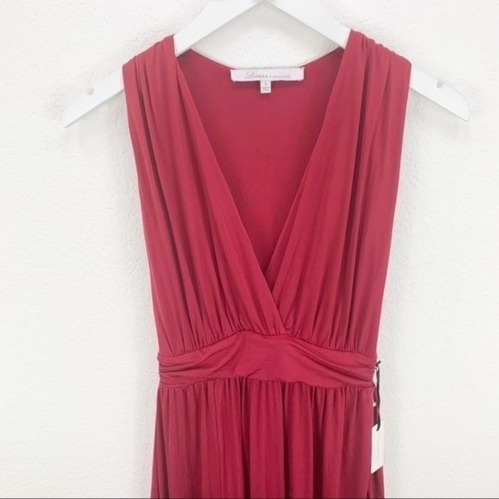 NWT NEW Lovers + Friends Maxi Dress Raspberry Pink Revolve Size Small S - Picture 3 of 4